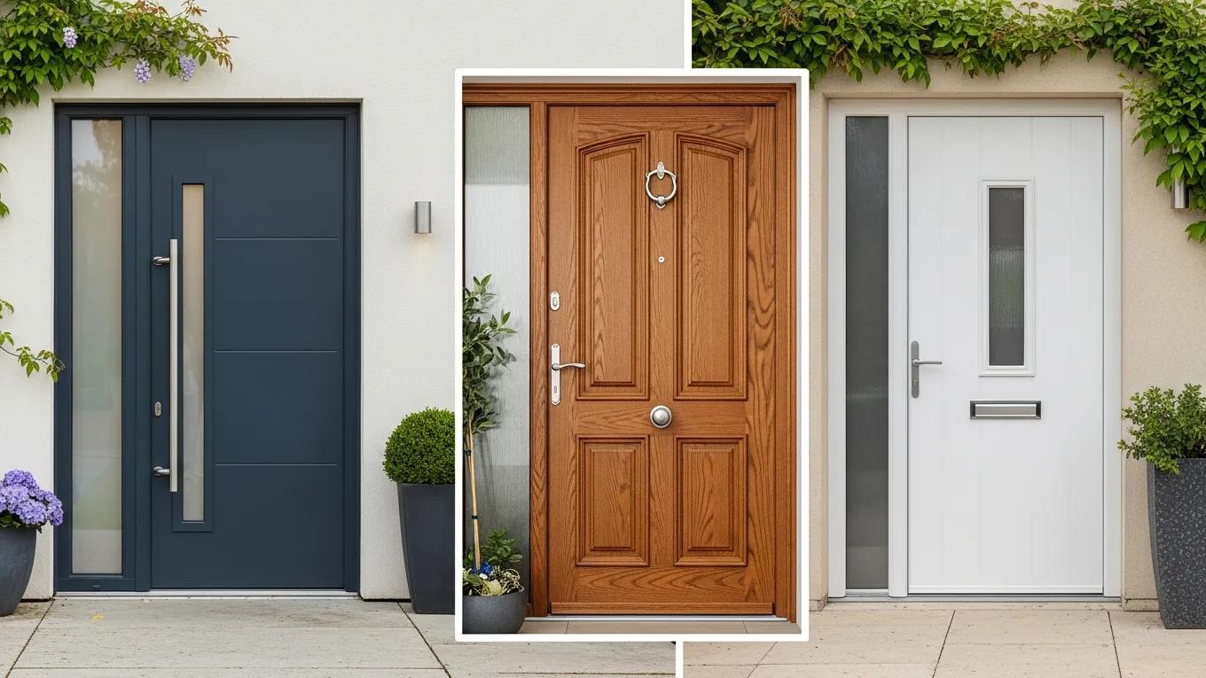 Stylish residential doors showcasing aesthetics and energy efficiency